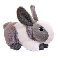 ABtoys M5053 Мягкая игрушка Кролик серый, 15 см