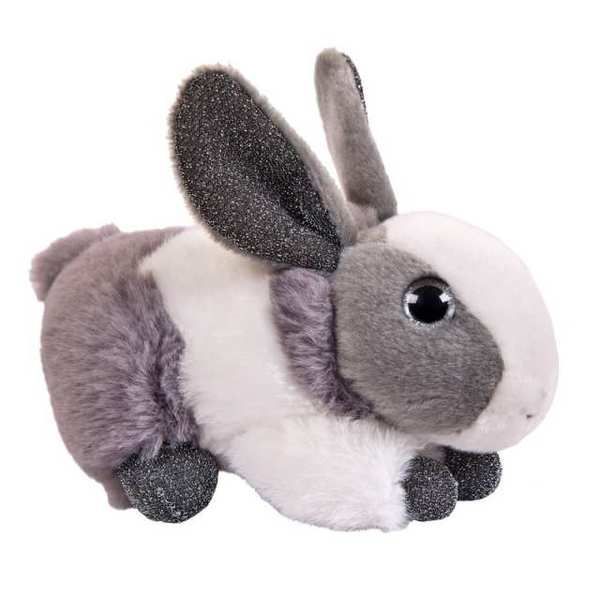 ABtoys M5053 Мягкая игрушка Кролик серый, 15 см