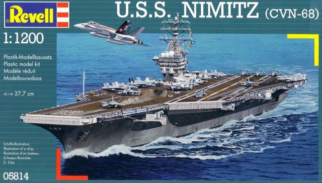 Revell 05814 Сборная модель Американский авианосец Нимиц (CVN-68), 1:1200