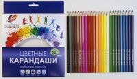ЛУЧ 29С1712-08 Карандаши цветные шестигранные "Классика" 24 цвета (деревянные)
