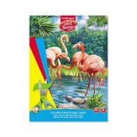 ArtBerry 47364EK Бумага цветная двусторонняя в папке, Фламинго, А4, 16 листов, 8 цветов