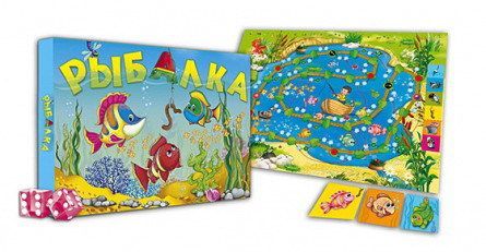 Рыжий Кот ИН-5402 Игра настольная Ходилка Рыбалка, средний формат