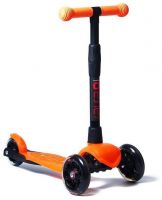 Buggy Boom Alfa 003-0190 Самокат детский трехколесный АЛЬФА, с регулируемой складной ручкой (оранжевый 90)