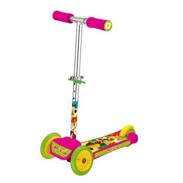 NEXT ST-PL004 Детский самокат "Маша и медведь", трехколесный