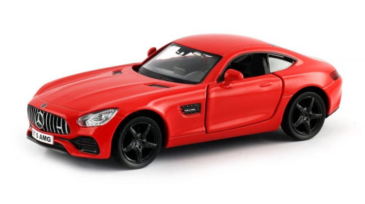 RMZ City 554988-RD Машина металлическая Mercedes-Benz GT S AMG 2018, 1:32, цвет красный