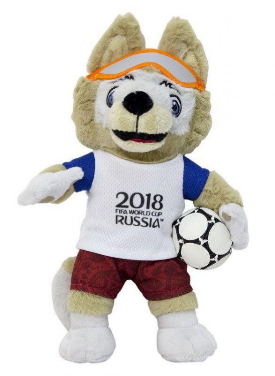 Мягкая игрушка Т10999 FIFA-2018 Волк Zabivaka, 33 см