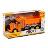 Полесье 86297 Машинка инерционная PROFI Самосвал оранжевый, со светом и звуком (в коробке)