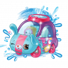Moose 57400 Машинка Cutie Car S3, меняющая цвет с кисточкой и фигуркой Шопкинс, Watch Wheels