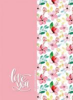Bourgeois 0421(19464) Блокнот Bourgeois Pink flower studio 320л клетка