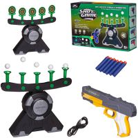 Junfa ZY1258902 Игровой набор Junfa Тир с парящими шариками, мишенями и бластером