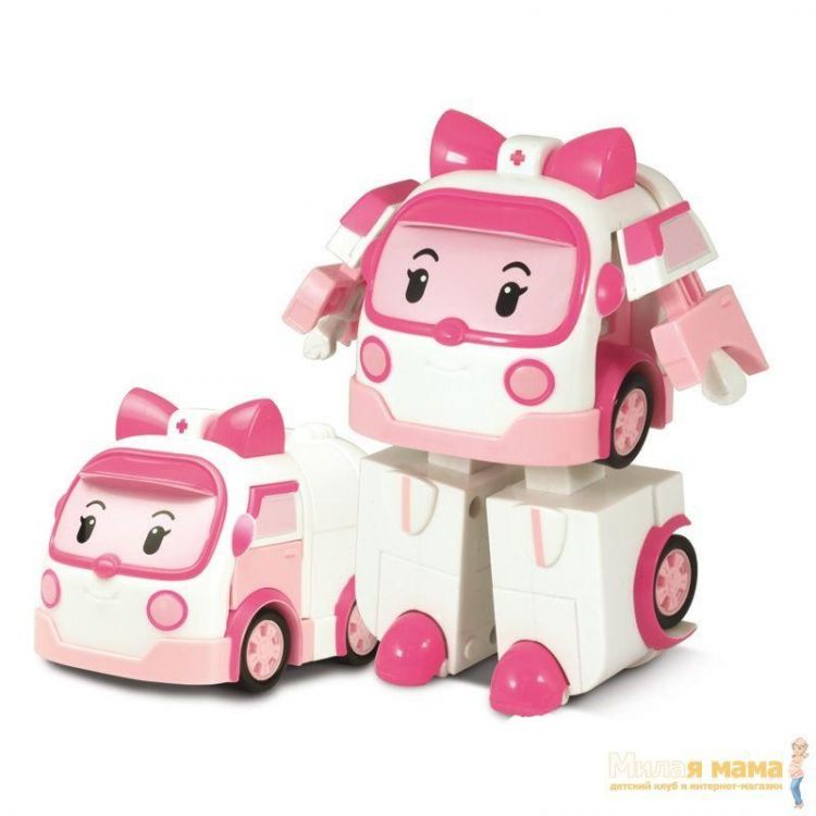 Robocar POLI 83172 Эмбер трансформер 10 см