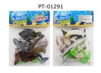 ABtoys PT-01291 Юный натуралист Фигурки морских животных, 6 штук