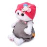 BUDI BASA LB-037 Мягкая игрушка Кошечка Ли-Ли BABY в шапочке с мышкой, 20 см