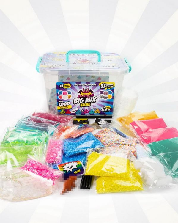 Slimer SR141 Набор для экспериментов Slimer BIG MIX SLIME набор для слаймера 51 предмет