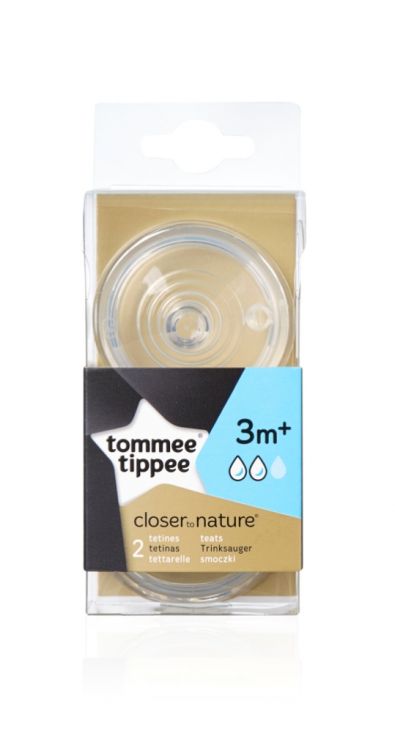Tommee Tippee 42112241 Соски для бутылочки Close to nature"средний поток", с 3 мес., 2 шт. Tommee Tippee 42112241 Соски для бутылочки Close to nature"средний поток", с 3 мес., 2 шт.