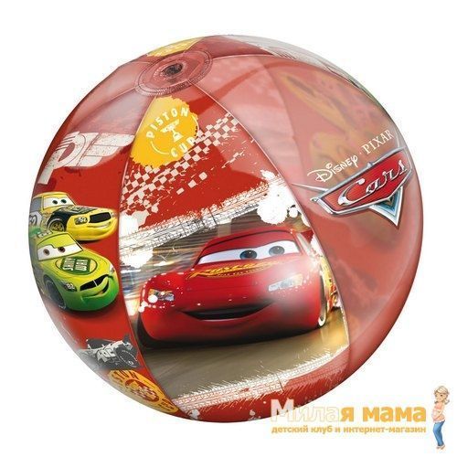 Mondo 16/361 Пляжный мяч "Тачки", 50 см