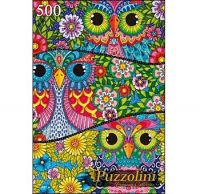 Puzzolini 7701 Пазл Яркие совы, 500 элементов