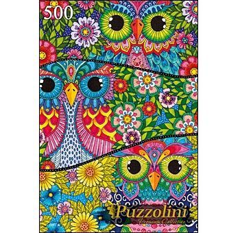 Puzzolini 7701 Пазл Яркие совы, 500 элементов
