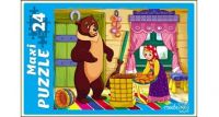 Рыжий Кот ПМ-7134 Пазл-макси Маша и Медведь, 24 элемента