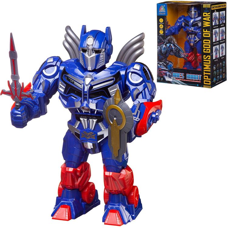 Junfa WB-02420B Робот-трансформер Junfa Deformation Robot, сииний, свет, звук