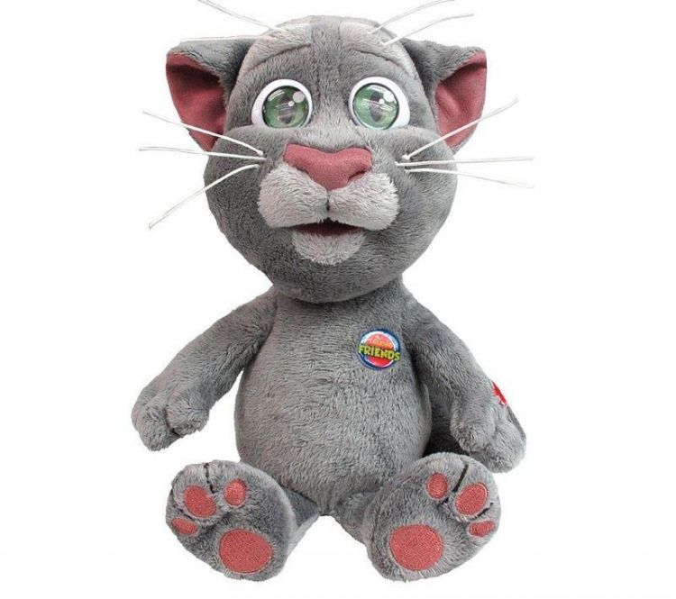 Dragon 80806 Мягкая интерактивная игрушка Кот Том, 25 см
