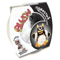 Волшебный мир PL02201802 Пластилин пушистый ТМ "PLUSH", черный+белый, 160 грамм