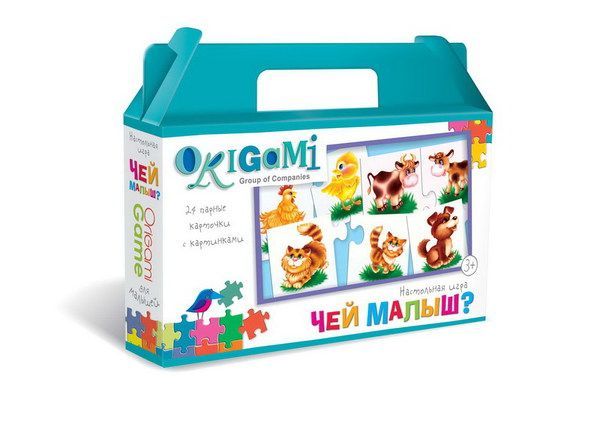 ORIGAMI 01285 Игра настольная Чей малыш? 