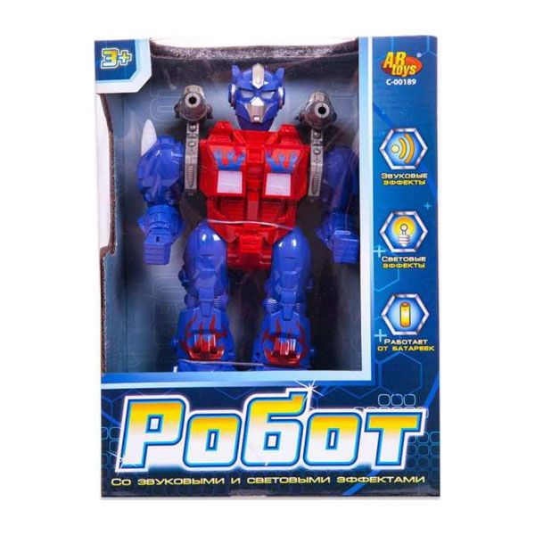 ABtoys C-00189 Робот с эффектами, функция ходьбы и запуска ракет