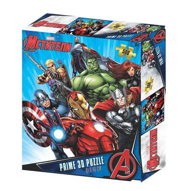 Prime 3D 32569-SBM Пазл Prime 3D Super Мстители 500 элементов