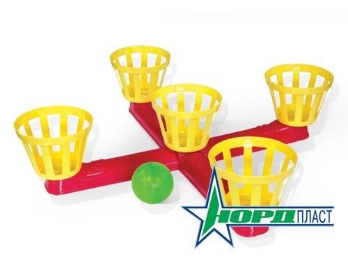 Игра напольная "Веселый баскетбол" 17,5х12 см