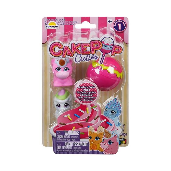 Basic fun 27170 Cake Pop Cuties Набор из 3 игрушек (единорог, дракон и йети), 1 серия
