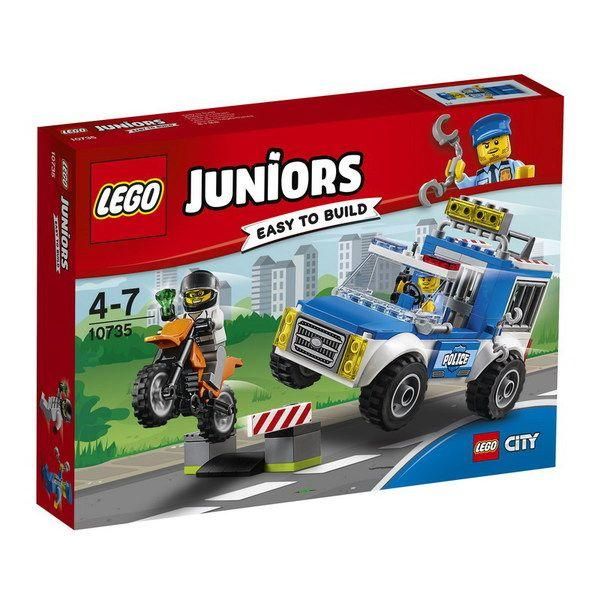 Lego Juniors 10735 Конструктор Лего Джуниорс Погоня на полицейском грузовике, 90 деталей