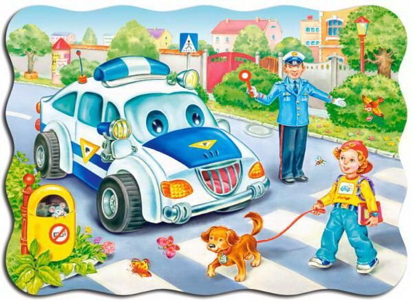 Castorland В-03204 Пазл Castorland MIDI 30 деталей Дорога в школу