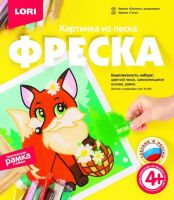 LORI Кп-054 Фреска. Картина из песка "Лисичка с ромашками"