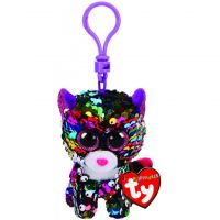 TY 35301 Flippable Брелок Леопард Dotty с пайетками, 12 см