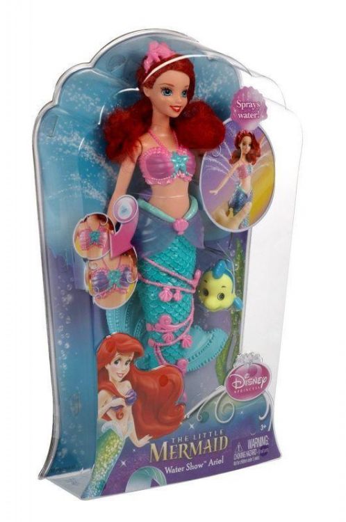 Mattel X9396 Кукла Disney Принцесса Русалочка 3D - Ариэль c фонтанчиком