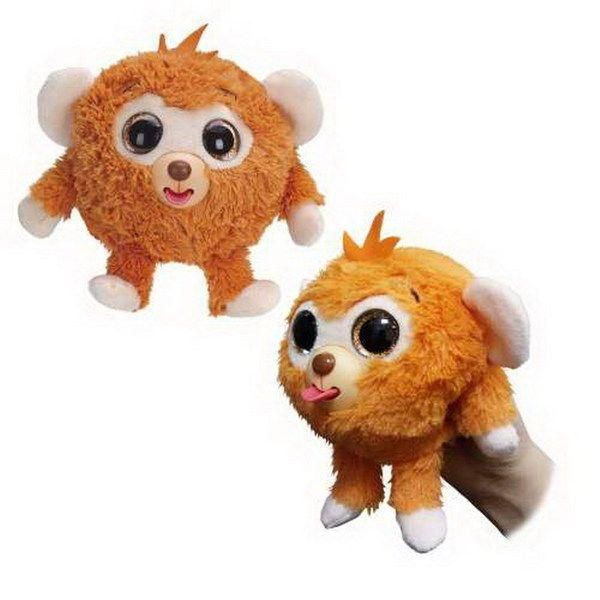Solmar Т10348 Мягкая игрушка Дразнюка-Zoo, оранжевая обезьянка, показывает язык ,13 см