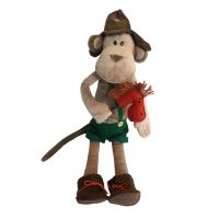 Maxitoys MT-TS0215045-no Обезьян Васек в буденовке с конем, 23 см