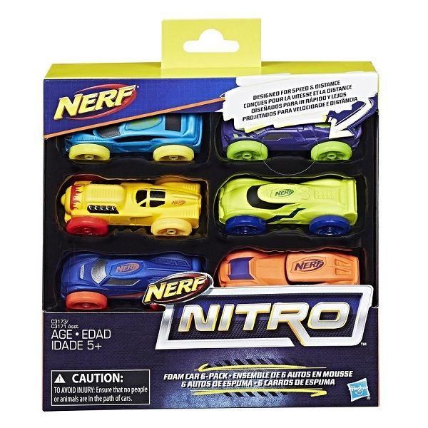 Hasbro C3173 Nerf Nitro Набор машинок, 6 штук