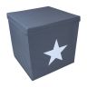 Store It 672203 Контейнер для хранения с крышкой Серый со звездой, 33х33х33 см