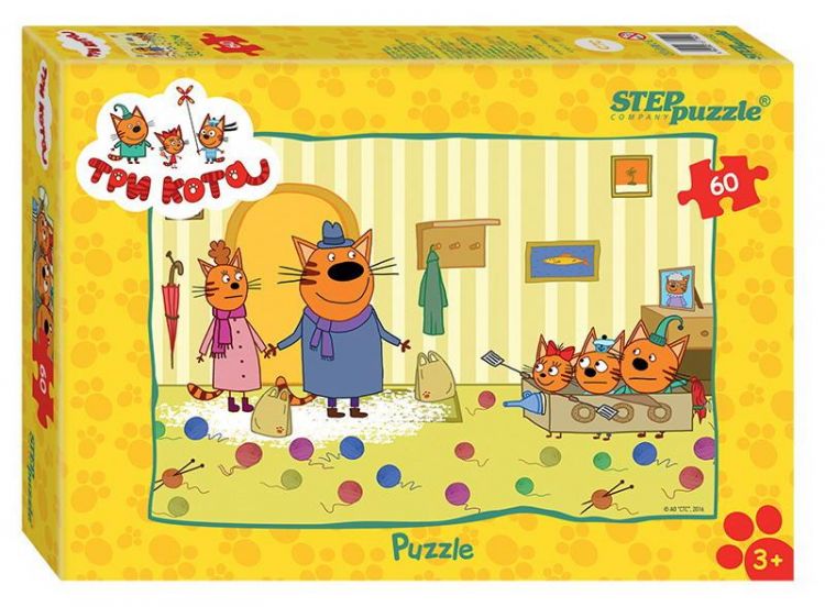 СТЕП ПАЗЛ 81152 Пазл STEP puzzle Три кота АО СТС 60 элементов