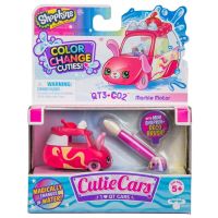 Moose 57402 Машинка Cutie Car S3, меняющая цвет с кисточкой и фигуркой Шопкинс, Marble Motor