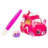 Moose 57402 Машинка Cutie Car S3, меняющая цвет с кисточкой и фигуркой Шопкинс, Marble Motor