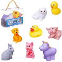 ABtoys (АБтойс) PT-01686 Набор резиновых игрушек для ванной Abtoys Веселое купание 8 предметов (набор 2), в сумке