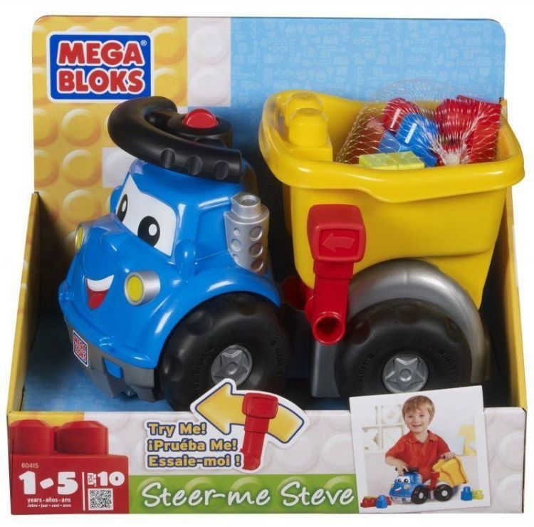 Mega Bloks 80415 Грузовик Стив с кубиками, 10 деталей