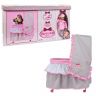 Dimian 9612WB Кукла BAMBOLINA BOUTIQUE в комплекте с кроватью с балдахином, одеялом,  подушкой, 36 см