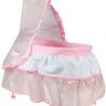 Dimian 9612WB Кукла BAMBOLINA BOUTIQUE в комплекте с кроватью с балдахином, одеялом,  подушкой, 36 см