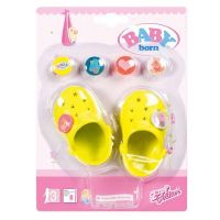 Zapf Creation Baby born 822-067 Бэби Борн Кроксы (сандали), салатовые