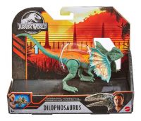Mattel GNJ21 Jurassic World Фигурка базовая Динозавр Дилофозавр, 19 см