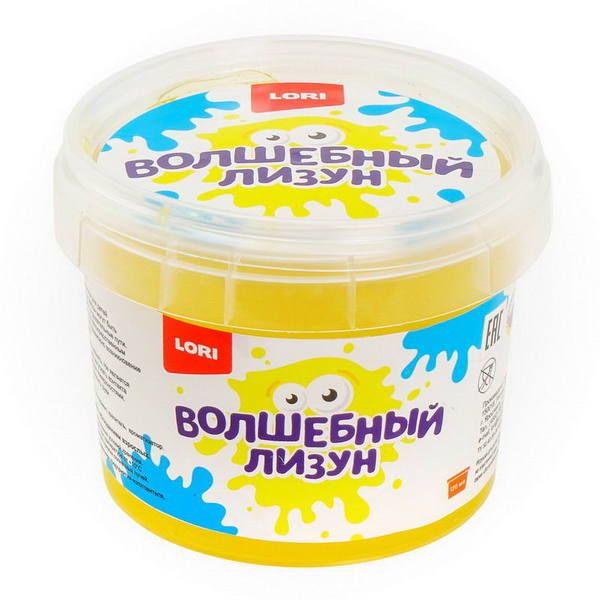 LORI Лз-006 Лизун волшебный "Жёлтый с ароматом банана", 120мл.